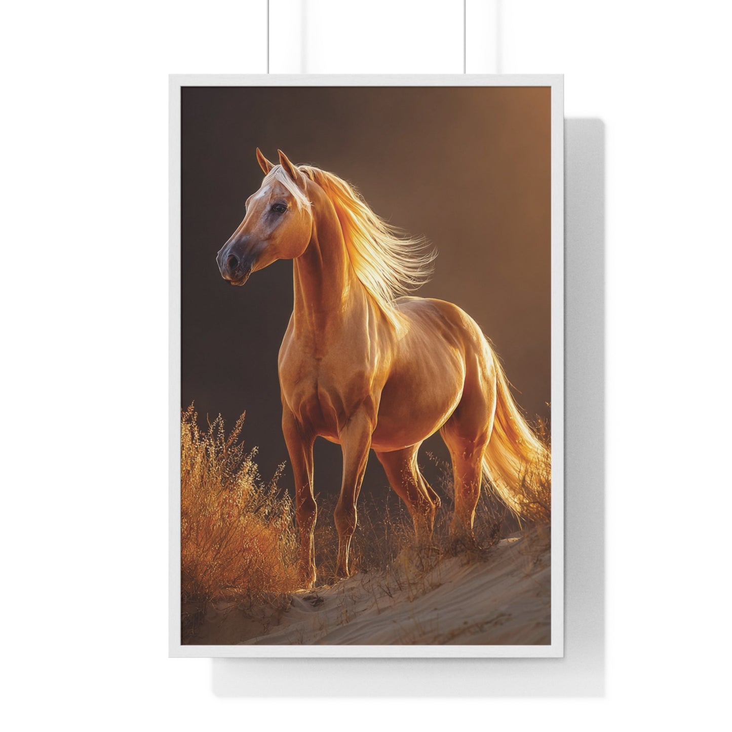 Elegant Horse Art Print, Stunning Wall Decor, Horse Lover Gift, Nature Photography, Home Aesthetic, Framed Poster