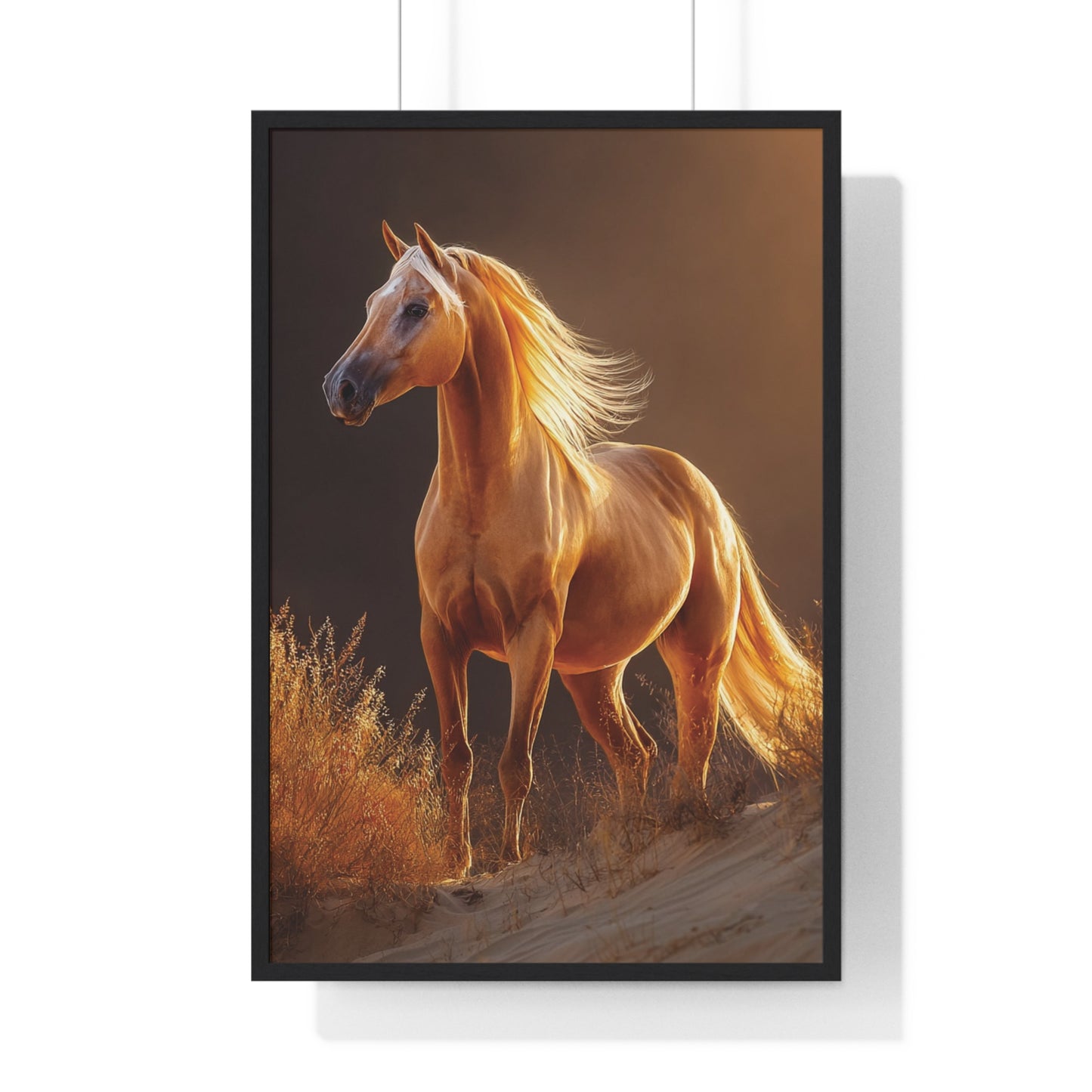 Elegant Horse Art Print, Stunning Wall Decor, Horse Lover Gift, Nature Photography, Home Aesthetic, Framed Poster