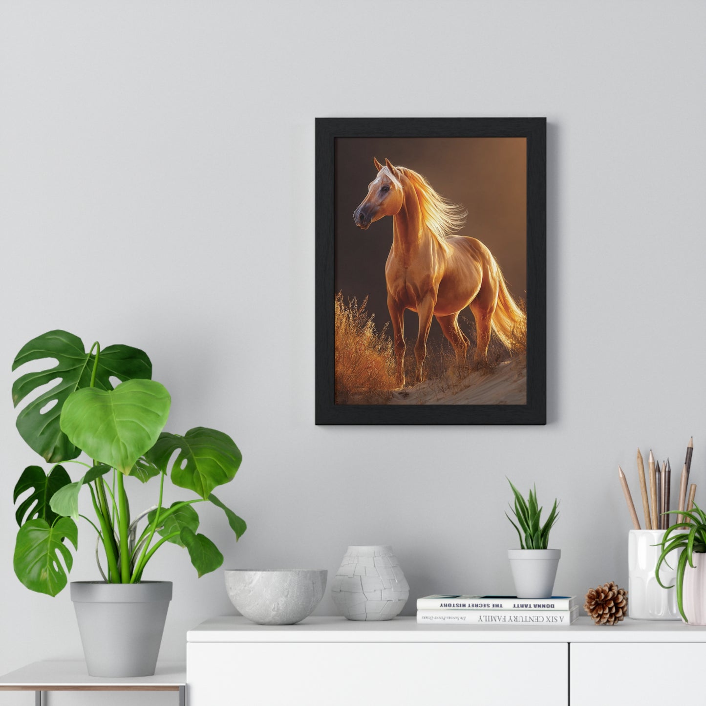 Elegant Horse Art Print, Stunning Wall Decor, Horse Lover Gift, Nature Photography, Home Aesthetic, Framed Poster