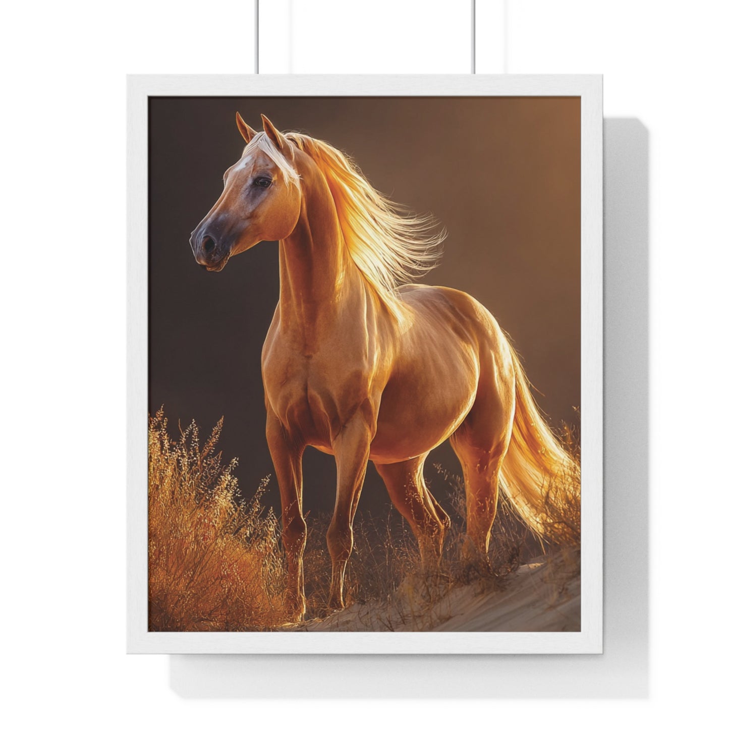Elegant Horse Art Print, Stunning Wall Decor, Horse Lover Gift, Nature Photography, Home Aesthetic, Framed Poster