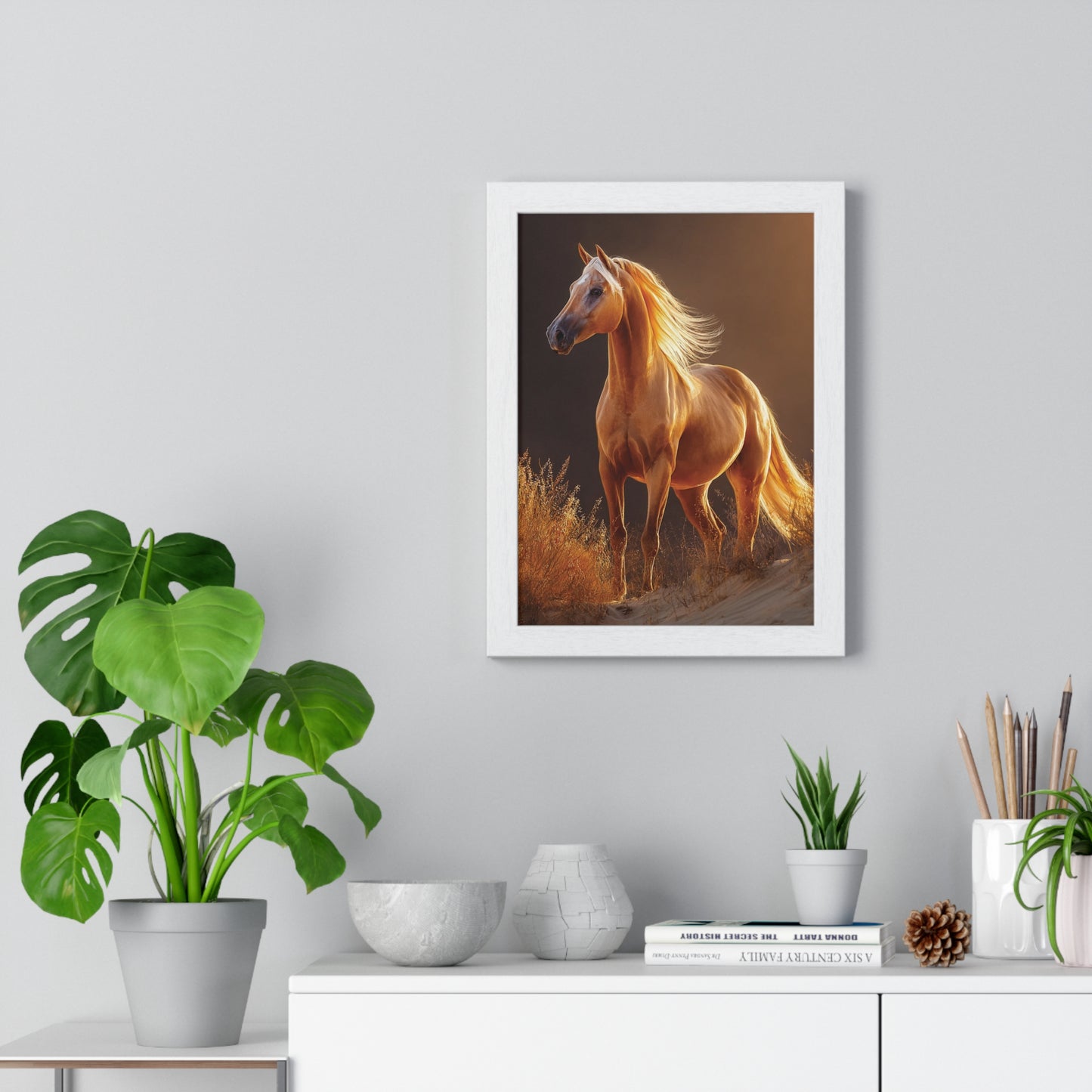 Elegant Horse Art Print, Stunning Wall Decor, Horse Lover Gift, Nature Photography, Home Aesthetic, Framed Poster