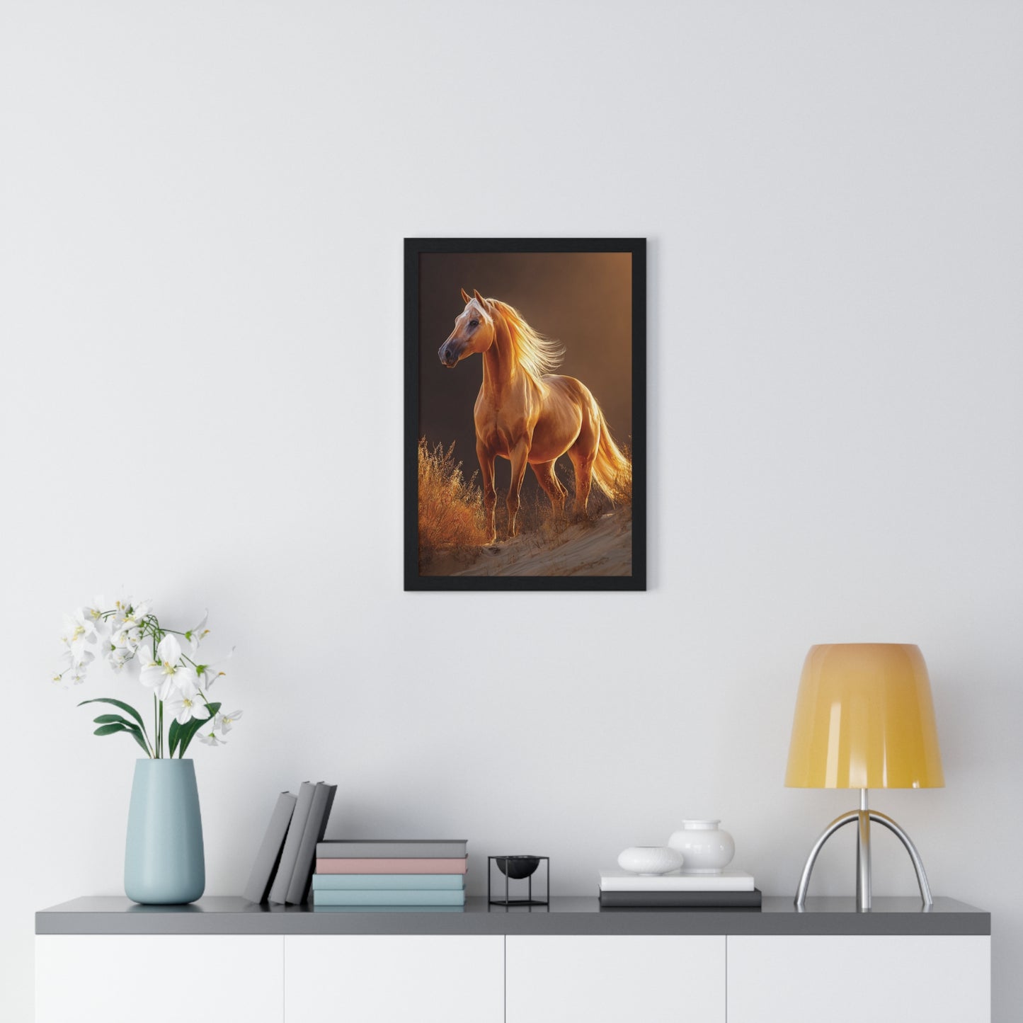 Elegant Horse Art Print, Stunning Wall Decor, Horse Lover Gift, Nature Photography, Home Aesthetic, Framed Poster