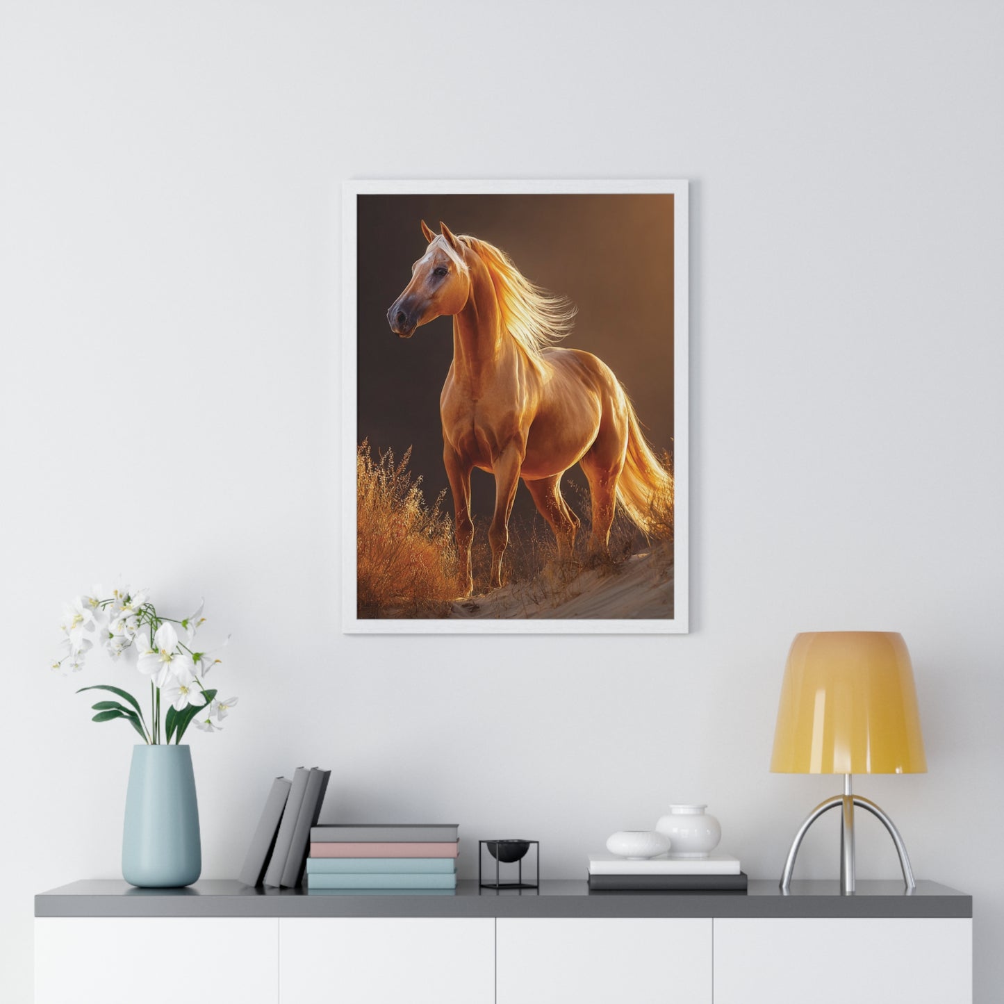 Elegant Horse Art Print, Stunning Wall Decor, Horse Lover Gift, Nature Photography, Home Aesthetic, Framed Poster