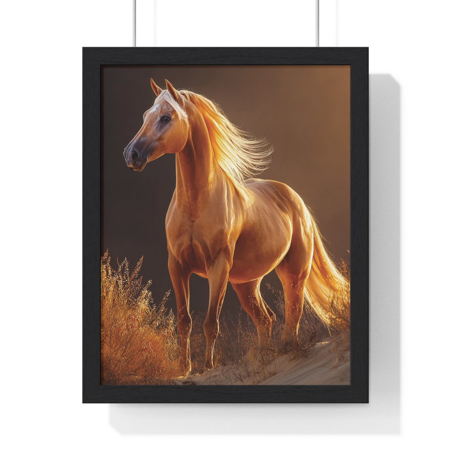 Elegant Horse Art Print, Stunning Wall Decor, Horse Lover Gift, Nature Photography, Home Aesthetic, Framed Poster