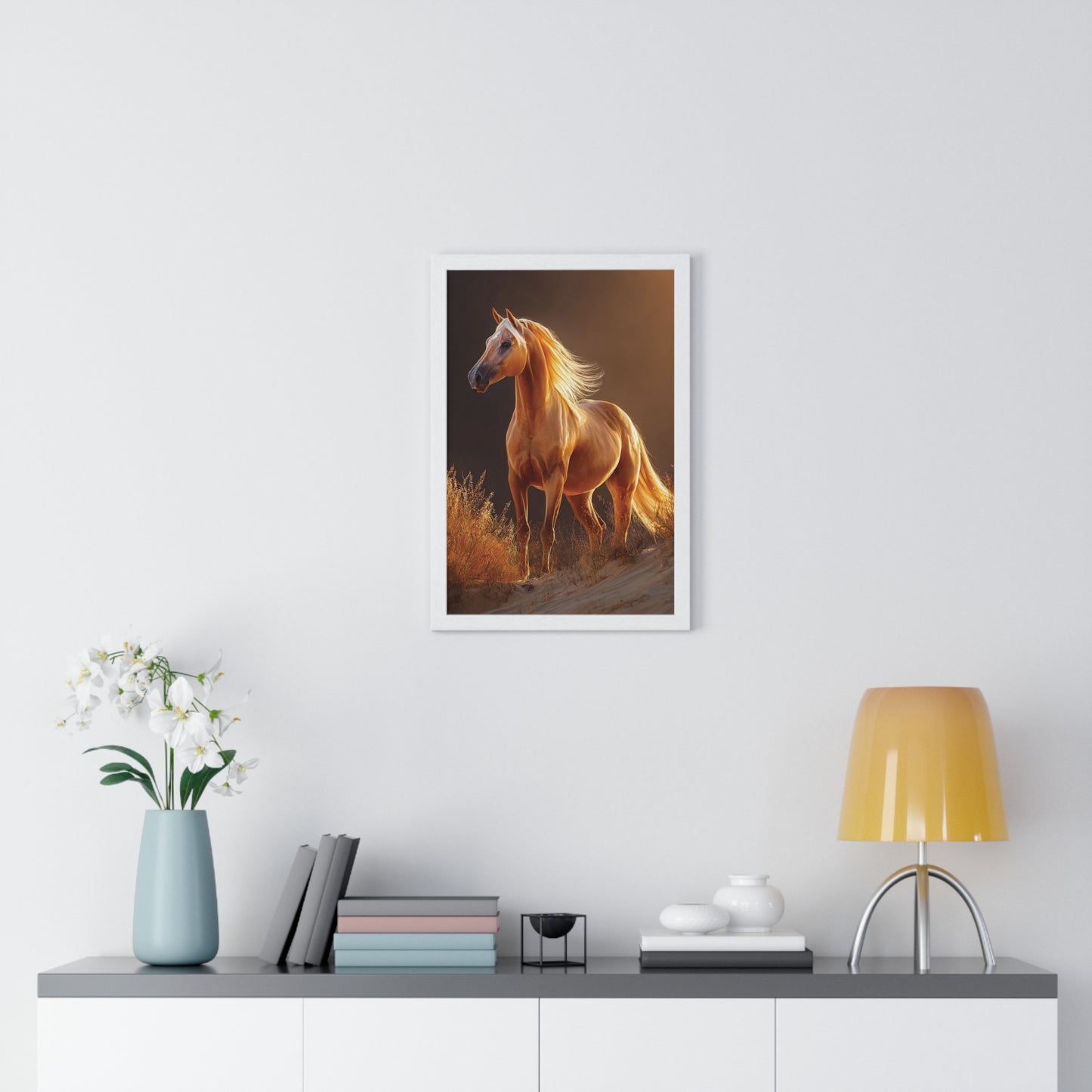 Elegant Horse Art Print, Stunning Wall Decor, Horse Lover Gift, Nature Photography, Home Aesthetic, Framed Poster