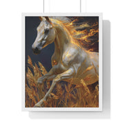 Majestic Horse Framed Art Print - Equestrian Decor, Nature Wall Art, Horse Lover Gift, Home Decoration, Animal Poster