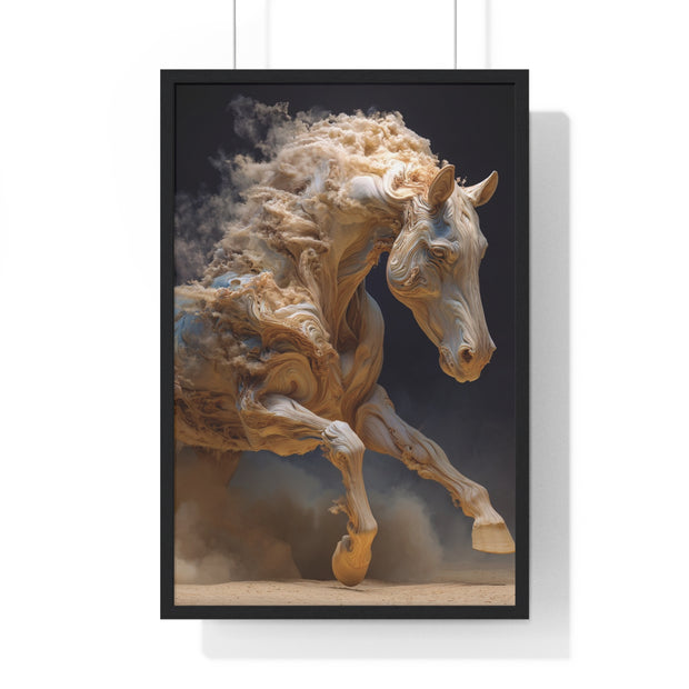 Stunning Horse Art Print, Vertical Framed Poster, Home Decor, Equestrian Gift, Wall Art
