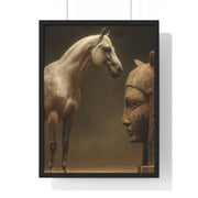 Elegant Equine Art Poster, Horse Wall Decor, Framed Horse Photography, Animal Lover Gift, Home Office Art, Equestrian Decor