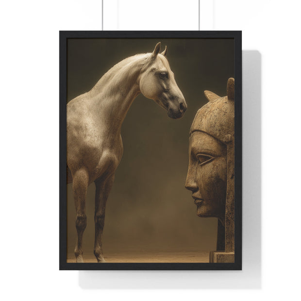 Elegant Equine Art Poster, Horse Wall Decor, Framed Horse Photography, Animal Lover Gift, Home Office Art, Equestrian Decor