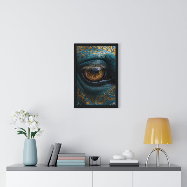 Mystical Eye Art Print, Vertical Framed Poster for Home Decor, Unique Gift, Spiritual Room, Gallery Wall