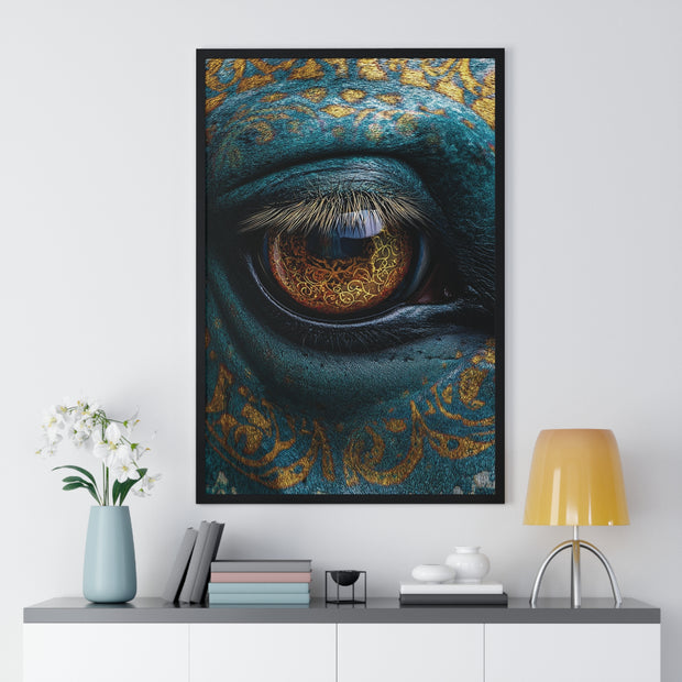Mystical Eye Art Print, Vertical Framed Poster for Home Decor, Unique Gift, Spiritual Room, Gallery Wall