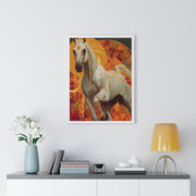 Majestic Horse Art Print, Vertical Framed Poster for Horse Lovers, Equine Wall Decor, Equestrian Gifts, Nature-Inspired Home Art