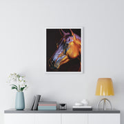 Stunning Horse Wall Art - Vertical Framed Poster, Equestrian Decor, Animal Lover Gift, Home and Office Wall Decor, Unique Art Piece