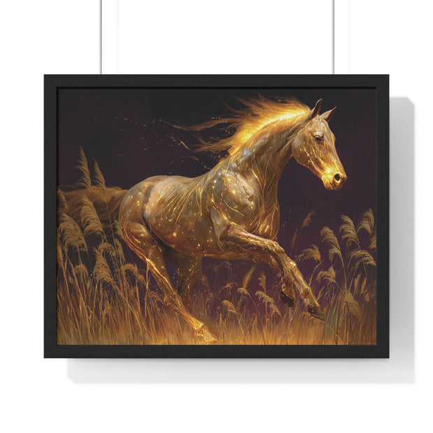 Majestic Horse Framed Art Print, Bohemian Home Decor, Horse Lover Gift, Equine Wall Art, Nature Poster, Ranch Decor