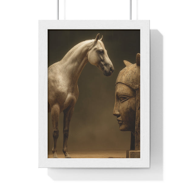 Elegant Equine Art Poster, Horse Wall Decor, Framed Horse Photography, Animal Lover Gift, Home Office Art, Equestrian Decor