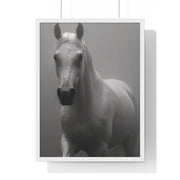Elegant Equine Wall Art Decor, Black and White Horse Poster, Modern Home Decoration, Animal Lover Gift, Equine Photography Print