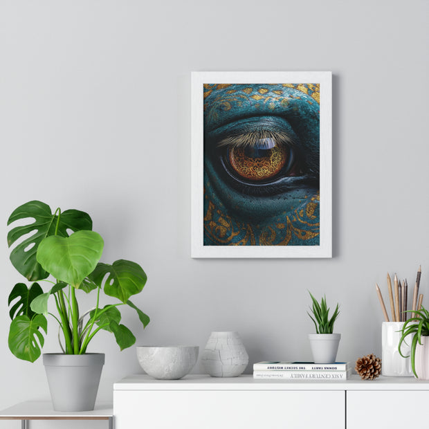 Mystical Eye Art Print, Vertical Framed Poster for Home Decor, Unique Gift, Spiritual Room, Gallery Wall