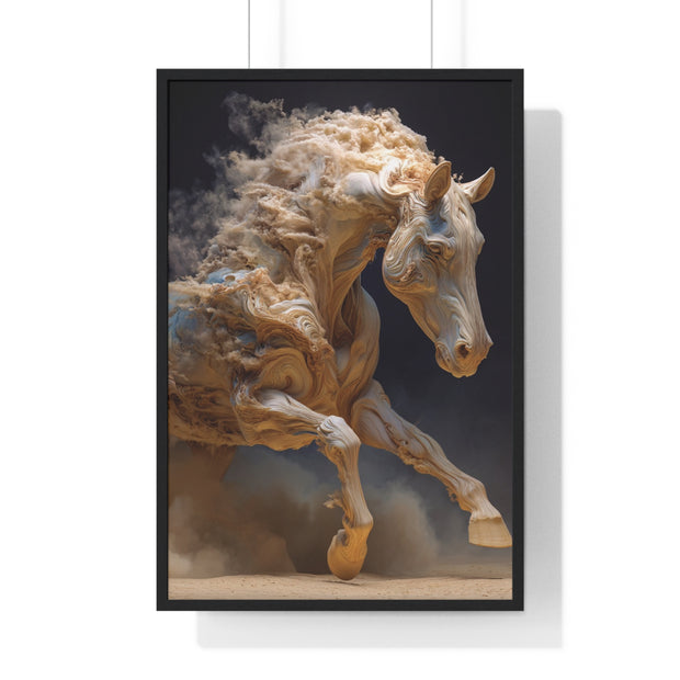 Stunning Horse Art Print, Vertical Framed Poster, Home Decor, Equestrian Gift, Wall Art