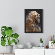 Stunning Horse Art Print, Vertical Framed Poster, Home Decor, Equestrian Gift, Wall Art