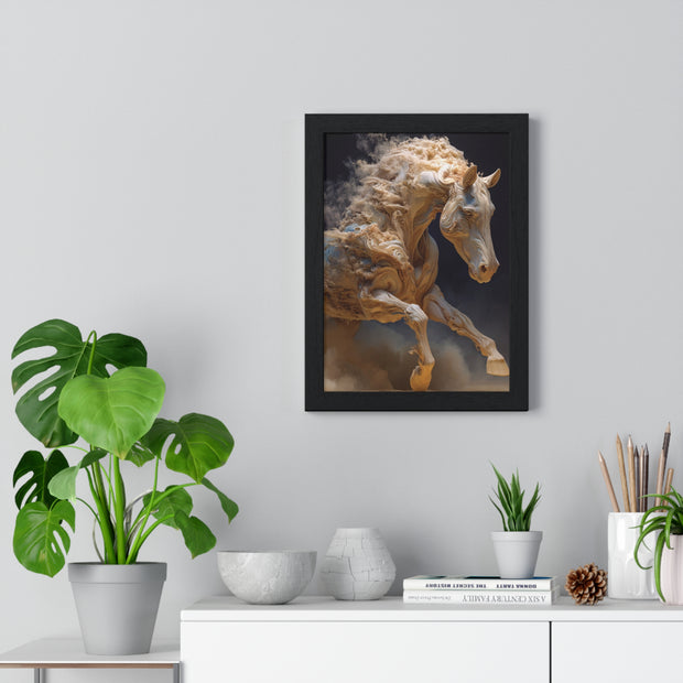 Stunning Horse Art Print, Vertical Framed Poster, Home Decor, Equestrian Gift, Wall Art