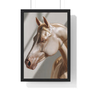 Elegant Horse Framed Poster, Art Decor, Animal Wall Art, Horse Lover Gift, Home Interior, Equine Photography