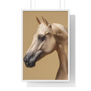 Elegant Horse Portrait Framed Poster, Wall Art for Horse Lovers, Home Decor, Equestrian Gift, Animal Themed Decor