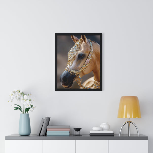 Elegant Horse Framed Wall Art, Equine Decor, Horse Lover Gift, Home Decoration, Nature Art Print
