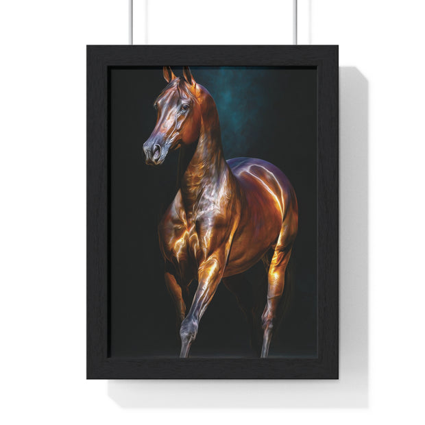 Equine Masterpiece Framed Art Print, Horse Wall Decor, Equestrian Gift, Home Office Art, Equine Enthusiast Decoration