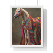 Vibrant Horse Art Print, Elegant Wall Decor, Farmhouse Style Home Decor, Gift for Horse Lovers, Equestrian Artwork