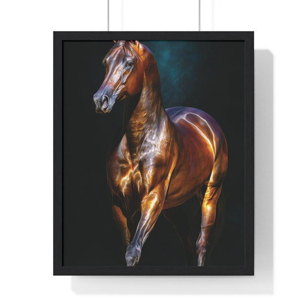 Equine Masterpiece Framed Art Print, Horse Wall Decor, Equestrian Gift, Home Office Art, Equine Enthusiast Decoration