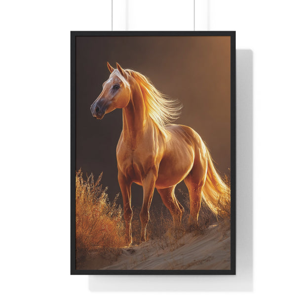 Elegant Horse Art Print, Stunning Wall Decor, Horse Lover Gift, Nature Photography, Home Aesthetic, Framed Poster