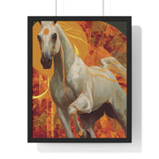 Majestic Horse Art Print, Vertical Framed Poster for Horse Lovers, Equine Wall Decor, Equestrian Gifts, Nature-Inspired Home Art