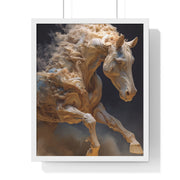 Stunning Horse Art Print, Vertical Framed Poster, Home Decor, Equestrian Gift, Wall Art