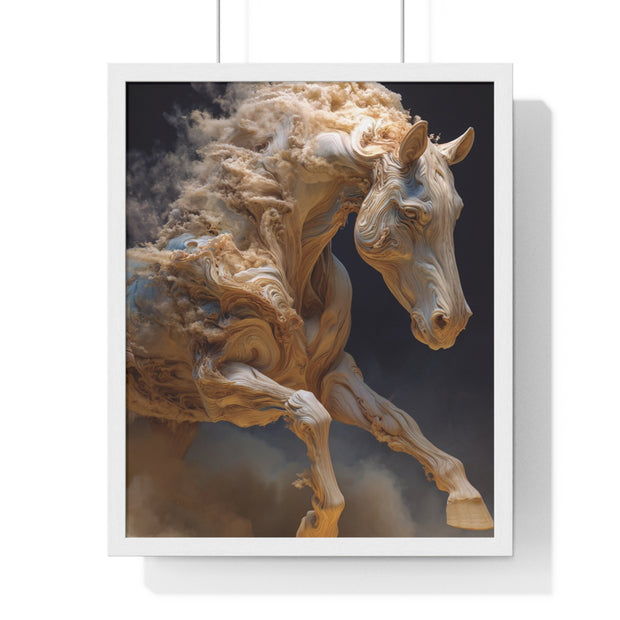 Stunning Horse Art Print, Vertical Framed Poster, Home Decor, Equestrian Gift, Wall Art