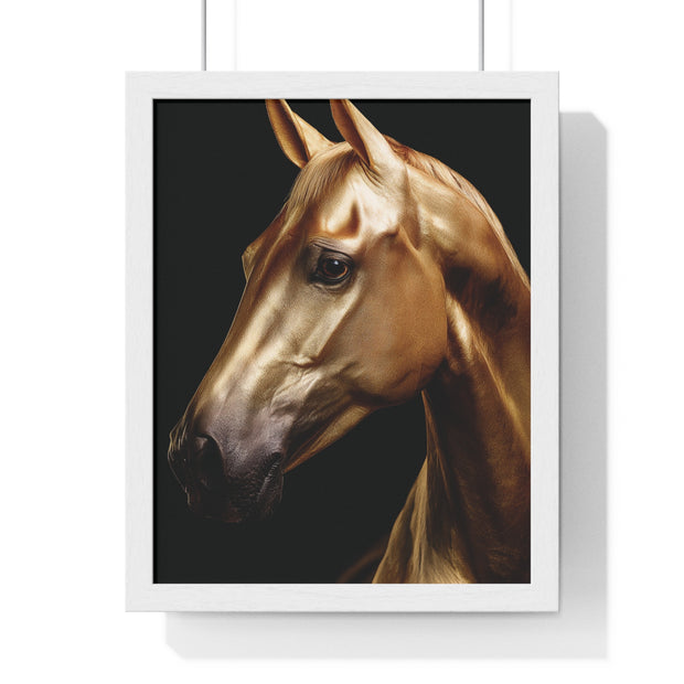 Majestic Horse Framed Wall Art, Equestrian Decor, Equine Art Print, Home Decor Gift, Animal Lovers Wall Hanging