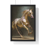 Elegant Horse Art Print, Horse Lover Gift, Wall Decor for Equestrians, Inspirational Home Art, Vertical Framed Horse Poster