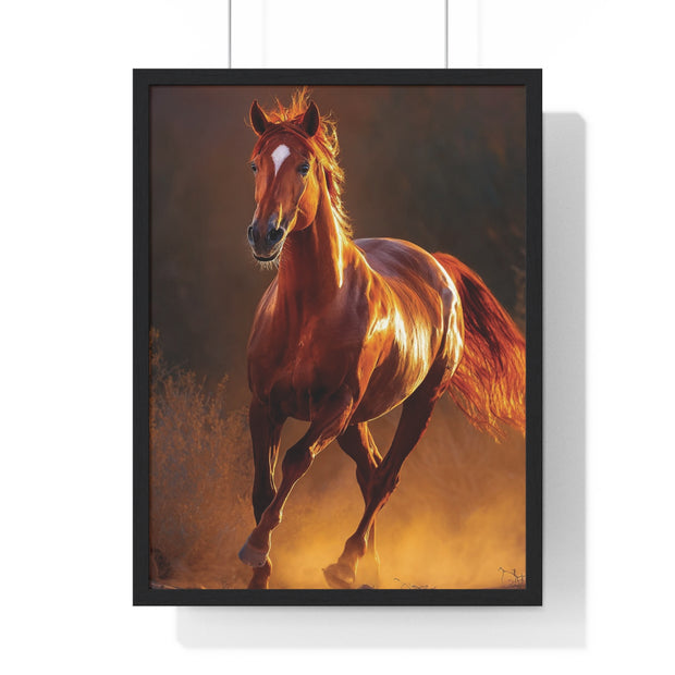 Majestic Horse Framed Poster, Equine Wall Art, Rustic Home Decor, Animal Lover Gift, Equestrian Decor, Farmhouse Wall Art
