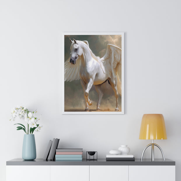 Whimsical Winged Horse Art Print, Fantasy Wall Decor, Fairy Tale Decor, Horse Lovers Gift, Magical Home Accent