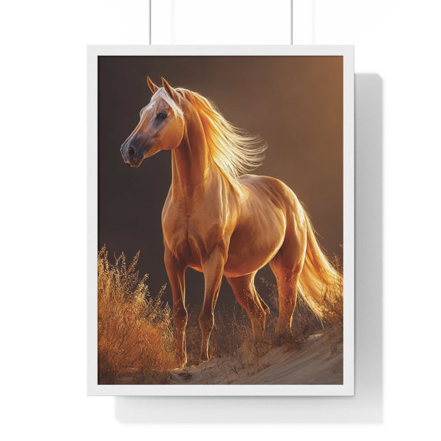 Elegant Horse Art Print, Stunning Wall Decor, Horse Lover Gift, Nature Photography, Home Aesthetic, Framed Poster