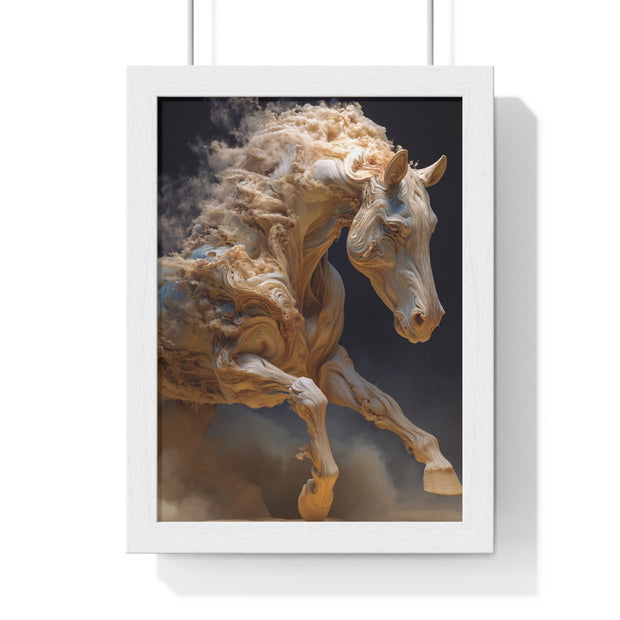 Stunning Horse Art Print, Vertical Framed Poster, Home Decor, Equestrian Gift, Wall Art