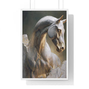 Elegant Horse Sculpture Wall Art, Horse Decor, Modern Framed Poster, Home Decor, Gift for Animal Lovers, Art for Living Room