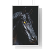 Elegant Horse Portrait Wall Art, Framed Horse Print, Home Decor, Animal Lover Gift, Equine Artwork, Living Room Decoration