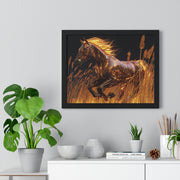 Majestic Horse Framed Poster | Horse Wall Art, Equestrian Decor, Animal Lover Gift, Home Decor, Rustic Wall Art