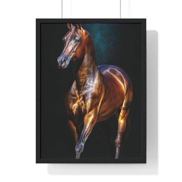 Equine Masterpiece Framed Art Print, Horse Wall Decor, Equestrian Gift, Home Office Art, Equine Enthusiast Decoration