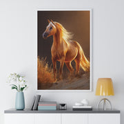 Elegant Horse Art Print, Stunning Wall Decor, Horse Lover Gift, Nature Photography, Home Aesthetic, Framed Poster