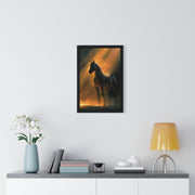 Elegant Horse Wall Art | Framed Poster for Home Decor, Equestrian Gift, Animal Lover Wall Decor, Rustic Decor, Art for Living Room