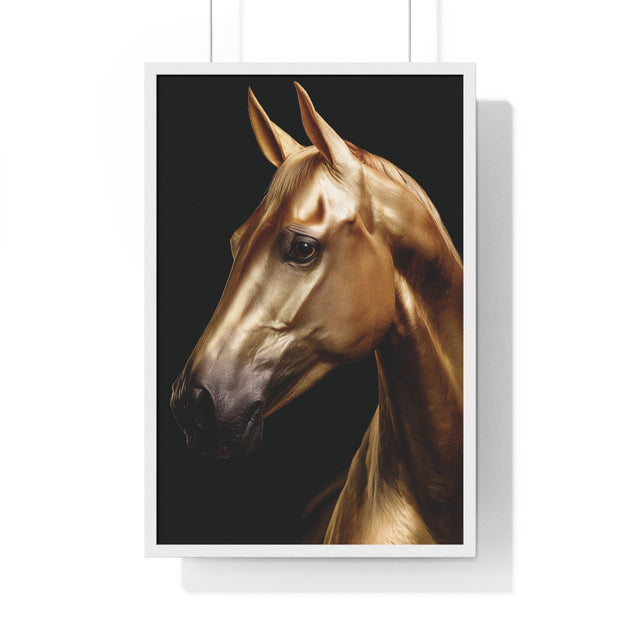 Majestic Horse Framed Wall Art, Equestrian Decor, Equine Art Print, Home Decor Gift, Animal Lovers Wall Hanging