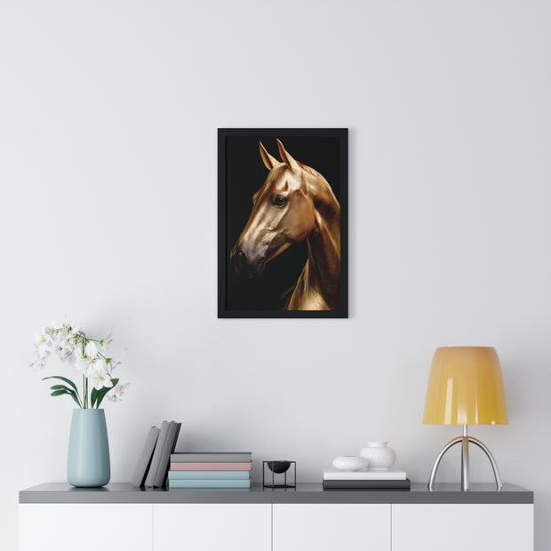 Majestic Horse Framed Wall Art, Equestrian Decor, Equine Art Print, Home Decor Gift, Animal Lovers Wall Hanging