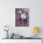 Majestic Winged Horse Wall Art, Fantasy Home Decor, Gift for Animal Lovers, Dreamy Artwork, Enchanted Living Room Accent