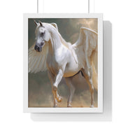 Whimsical Winged Horse Art Print, Fantasy Wall Decor, Fairy Tale Decor, Horse Lovers Gift, Magical Home Accent